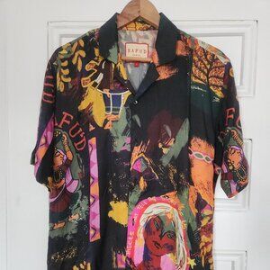 Rafu'd Vivid Pattern Bowling Shirt